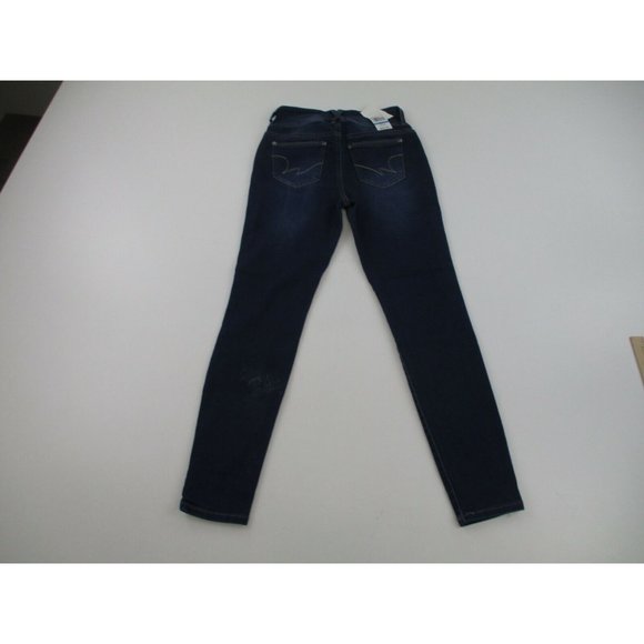 WallFlower Women's Instasoft Ultra Fit Skinny Leg Jeans Blue Denim, Size 9 REG - Picture 5 of 11